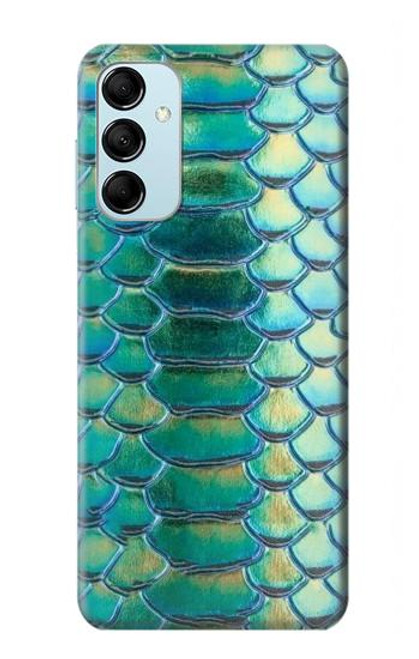 S3414 Green Snake Scale Graphic Print Funda Carcasa Case para Samsung Galaxy M14