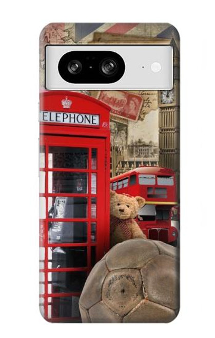 S3856 Vintage London British Funda Carcasa Case para Google Pixel 8