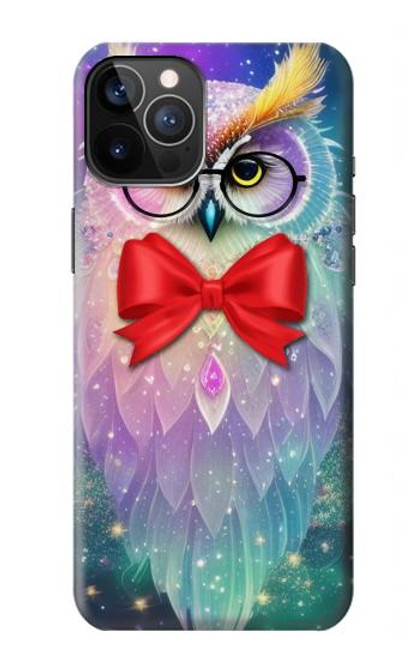 S3934 Fantasy Nerd Owl Funda Carcasa Case para iPhone 12, iPhone 12 Pro