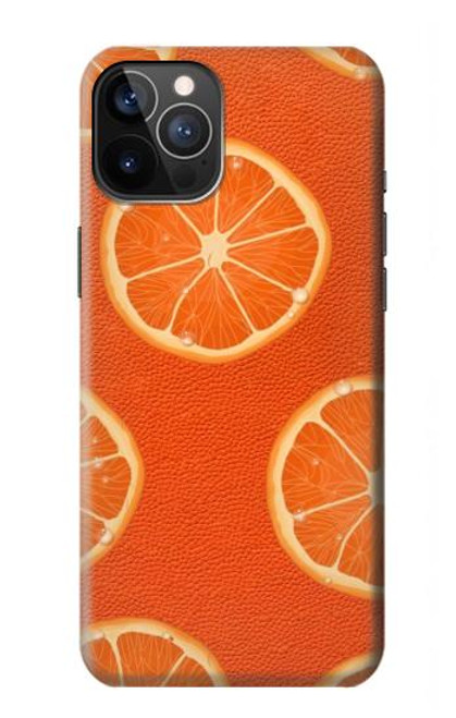 S3946 Seamless Orange Pattern Funda Carcasa Case para iPhone 12, iPhone 12 Pro