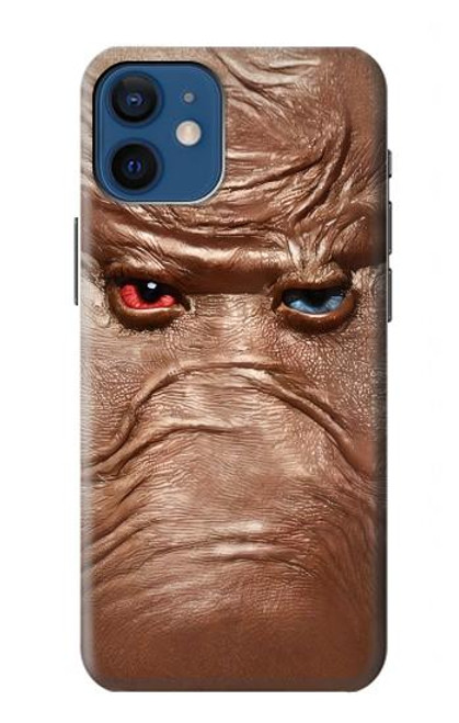 S3940 Leather Mad Face Graphic Paint Funda Carcasa Case para iPhone 12 mini