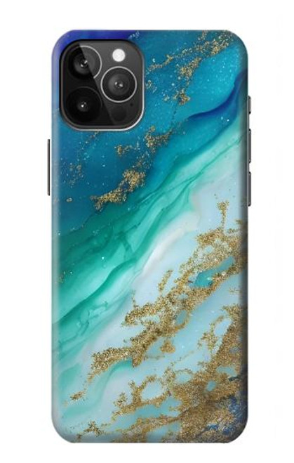 S3920 Abstract Ocean Blue Color Mixed Emerald Funda Carcasa Case para iPhone 12 Pro Max