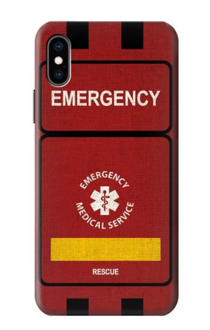 S3957 Emergency Medical Service Funda Carcasa Case para iPhone X, iPhone XS