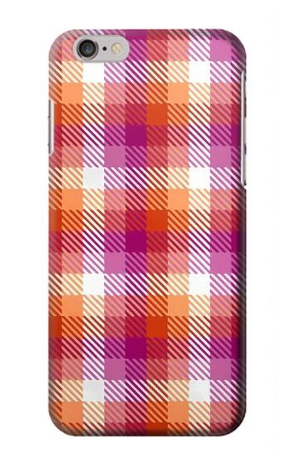 S3941 LGBT Lesbian Pride Flag Plaid Funda Carcasa Case para iPhone 6 6S