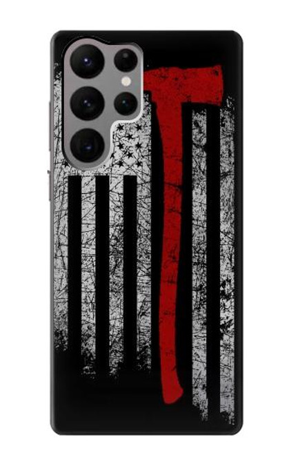 S3958 Firefighter Axe Flag Funda Carcasa Case para Samsung Galaxy S23 Ultra