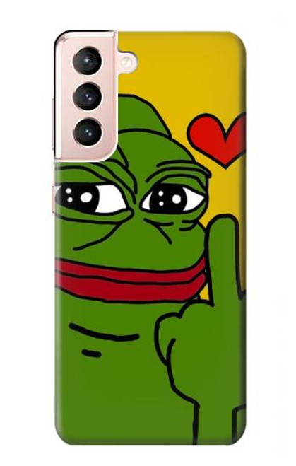 S3945 Pepe Love Middle Finger Funda Carcasa Case para Samsung Galaxy S21 5G