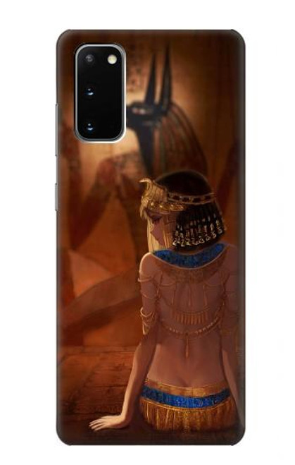 S3919 Egyptian Queen Cleopatra Anubis Funda Carcasa Case para Samsung Galaxy S20