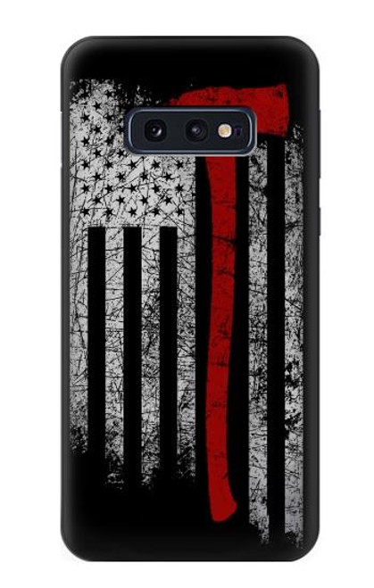 S3958 Firefighter Axe Flag Funda Carcasa Case para Samsung Galaxy S10e