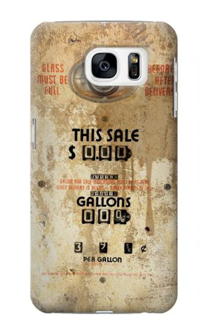 S3954 Vintage Gas Pump Funda Carcasa Case para Samsung Galaxy S7