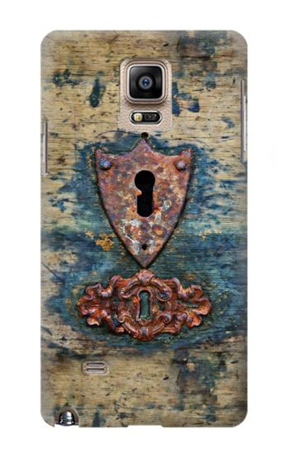 S3955 Vintage Keyhole Weather Door Funda Carcasa Case para Samsung Galaxy Note 4