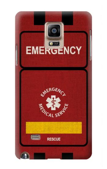 S3957 Emergency Medical Service Funda Carcasa Case para Samsung Galaxy Note 4