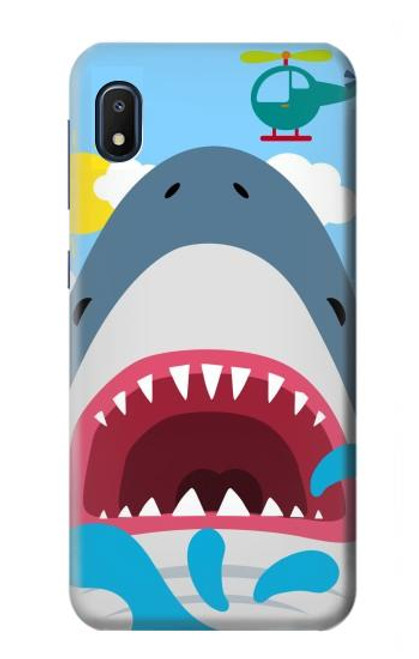 S3947 Shark Helicopter Cartoon Funda Carcasa Case para Samsung Galaxy A10e