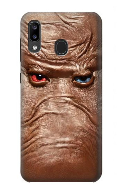 S3940 Leather Mad Face Graphic Paint Funda Carcasa Case para Samsung Galaxy A20, Galaxy A30