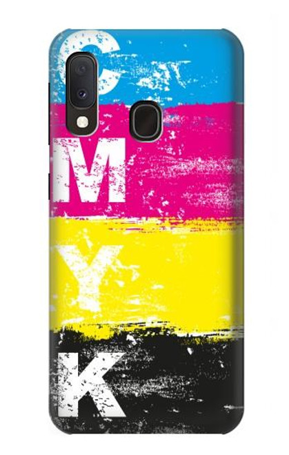 S3930 Cyan Magenta Yellow Key Funda Carcasa Case para Samsung Galaxy A20e