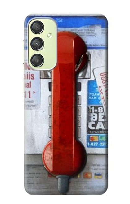 S3925 Collage Vintage Pay Phone Funda Carcasa Case para Samsung Galaxy A24 4G