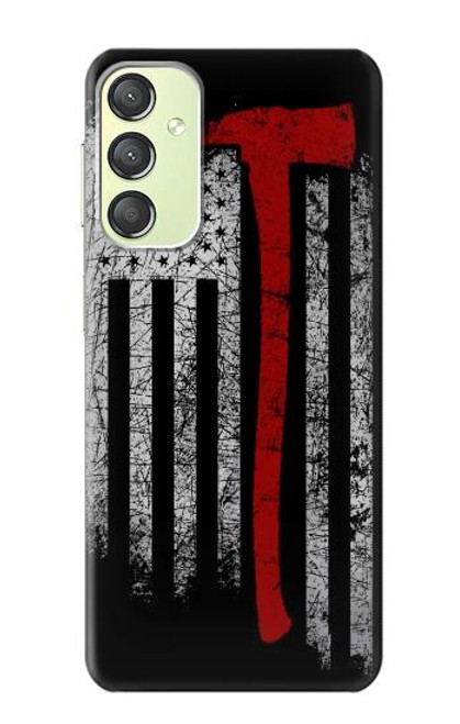 S3958 Firefighter Axe Flag Funda Carcasa Case para Samsung Galaxy A24 4G