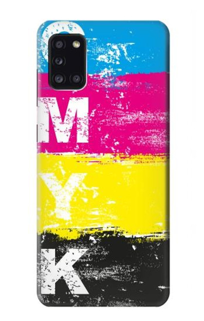 S3930 Cyan Magenta Yellow Key Funda Carcasa Case para Samsung Galaxy A31