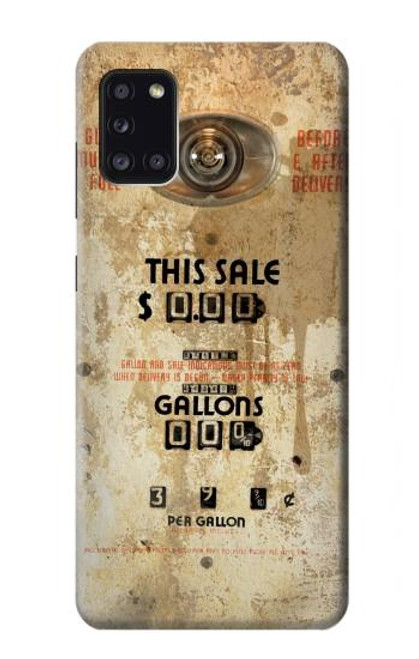 S3954 Vintage Gas Pump Funda Carcasa Case para Samsung Galaxy A31