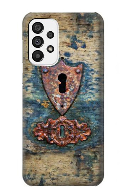 S3955 Vintage Keyhole Weather Door Funda Carcasa Case para Samsung Galaxy A73 5G