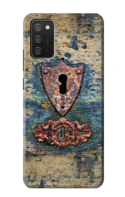 S3955 Vintage Keyhole Weather Door Funda Carcasa Case para Samsung Galaxy A03S