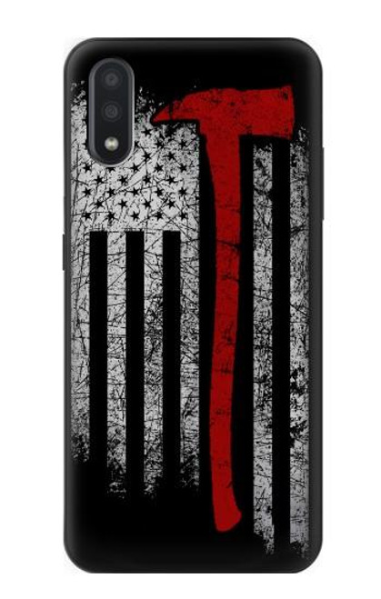 S3958 Firefighter Axe Flag Funda Carcasa Case para Samsung Galaxy A01