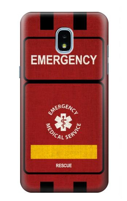 S3957 Emergency Medical Service Funda Carcasa Case para Samsung Galaxy J3 (2018), J3 Star, J3 V 3rd Gen, J3 Orbit, J3 Achieve, Express Prime 3, Amp Prime 3