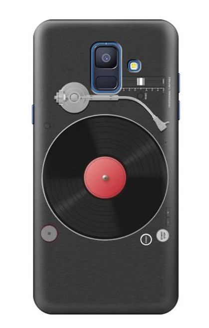 S3952 Turntable Vinyl Record Player Graphic Funda Carcasa Case para Samsung Galaxy A6 (2018)