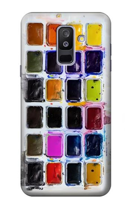 S3956 Watercolor Palette Box Graphic Funda Carcasa Case para Samsung Galaxy A6+ (2018), J8 Plus 2018, A6 Plus 2018