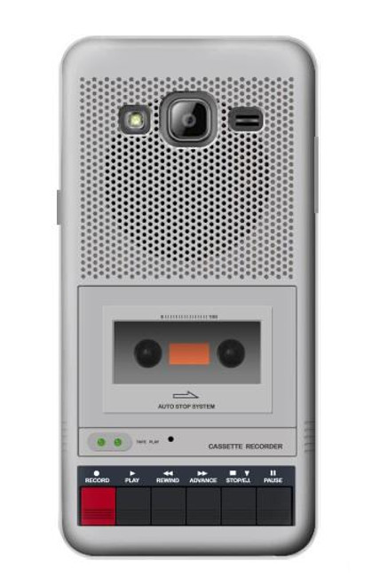 S3953 Vintage Cassette Player Graphic Funda Carcasa Case para Samsung Galaxy J3 (2016)
