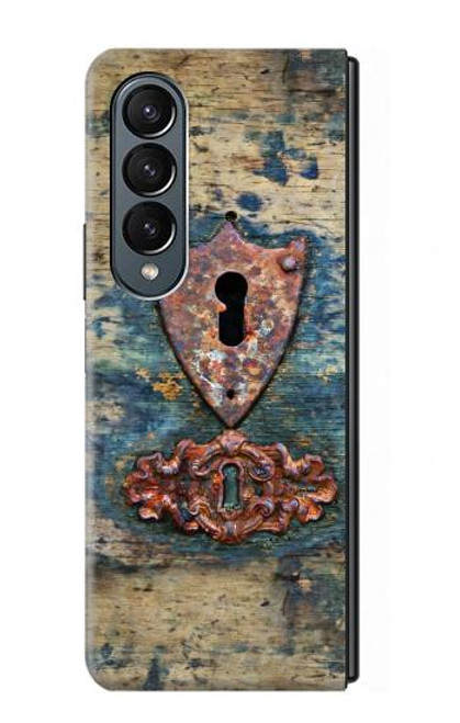 S3955 Vintage Keyhole Weather Door Funda Carcasa Case para Samsung Galaxy Z Fold 4