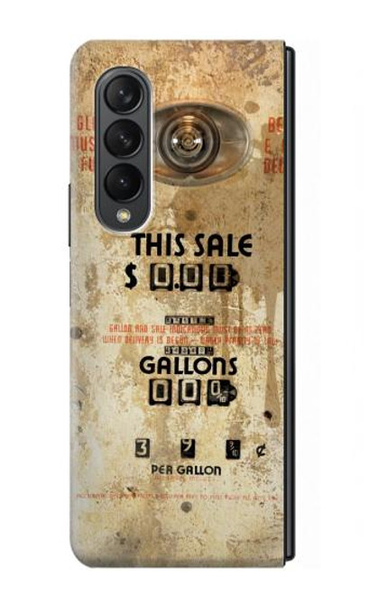 S3954 Vintage Gas Pump Funda Carcasa Case para Samsung Galaxy Z Fold 3 5G