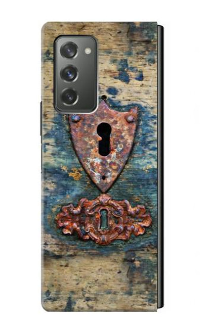 S3955 Vintage Keyhole Weather Door Funda Carcasa Case para Samsung Galaxy Z Fold2 5G