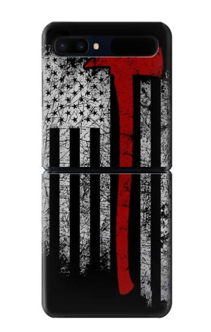 S3958 Firefighter Axe Flag Funda Carcasa Case para Samsung Galaxy Z Flip 5G