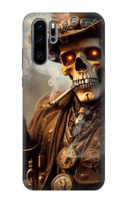 S3949 Steampunk Skull Smoking Funda Carcasa Case para Huawei P30 Pro