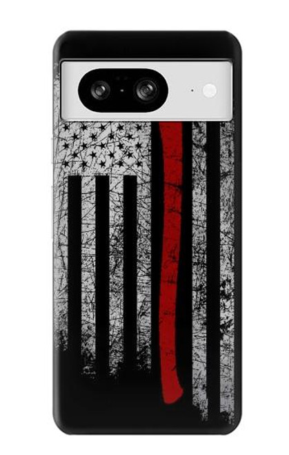 S3958 Firefighter Axe Flag Funda Carcasa Case para Google Pixel 8