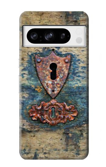 S3955 Vintage Keyhole Weather Door Funda Carcasa Case para Google Pixel 8 pro