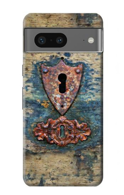 S3955 Vintage Keyhole Weather Door Funda Carcasa Case para Google Pixel 7