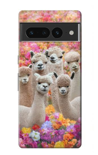 S3916 Alpaca Family Baby Alpaca Funda Carcasa Case para Google Pixel 7 Pro