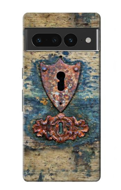 S3955 Vintage Keyhole Weather Door Funda Carcasa Case para Google Pixel 7 Pro