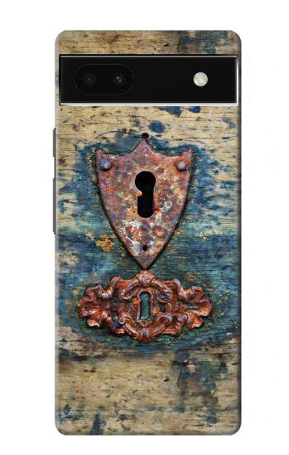 S3955 Vintage Keyhole Weather Door Funda Carcasa Case para Google Pixel 6a