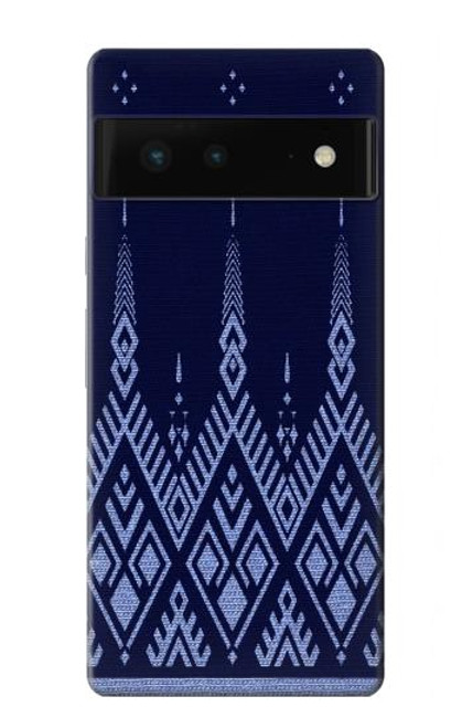 S3950 Textile Thai Blue Pattern Funda Carcasa Case para Google Pixel 6