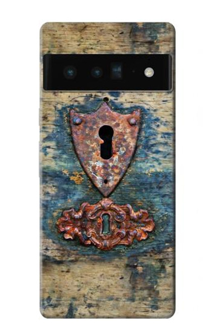 S3955 Vintage Keyhole Weather Door Funda Carcasa Case para Google Pixel 6 Pro