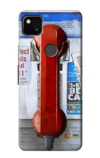 S3925 Collage Vintage Pay Phone Funda Carcasa Case para Google Pixel 4a