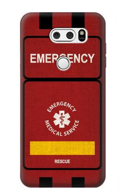 S3957 Emergency Medical Service Funda Carcasa Case para LG V30, LG V30 Plus, LG V30S ThinQ, LG V35, LG V35 ThinQ