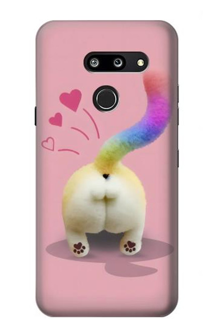 S3923 Cat Bottom Rainbow Tail Funda Carcasa Case para LG G8 ThinQ