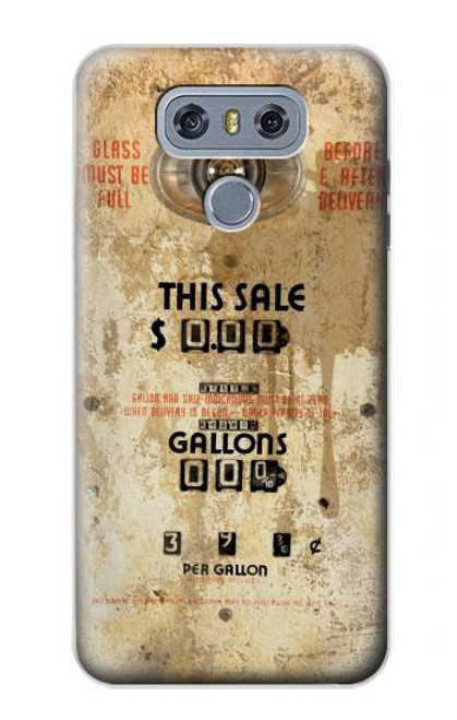 S3954 Vintage Gas Pump Funda Carcasa Case para LG G6