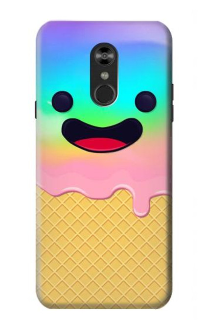 S3939 Ice Cream Cute Smile Funda Carcasa Case para LG Q Stylo 4, LG Q Stylus