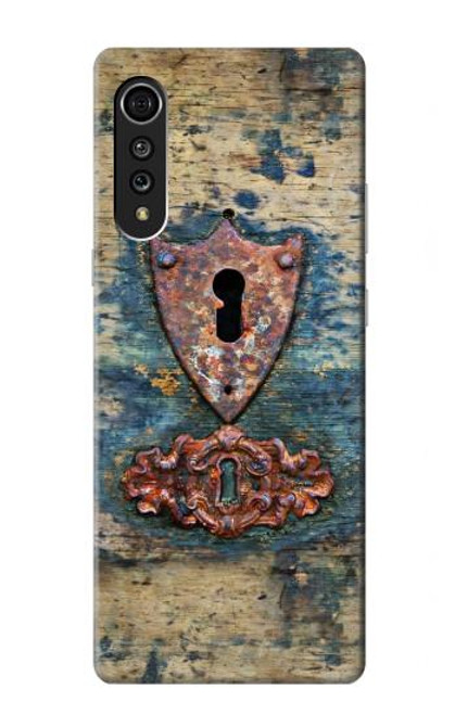 S3955 Vintage Keyhole Weather Door Funda Carcasa Case para LG Velvet