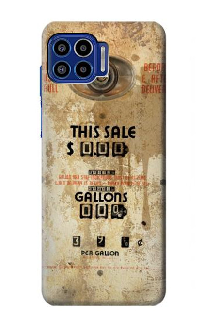 S3954 Vintage Gas Pump Funda Carcasa Case para Motorola One 5G