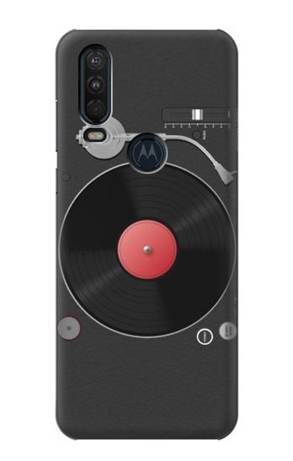 S3952 Turntable Vinyl Record Player Graphic Funda Carcasa Case para Motorola One Action (Moto P40 Power)